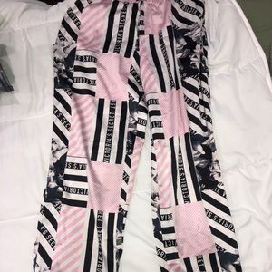 Victoria Secret Pajama Pants. Pink, Black, and White. Size Small.
